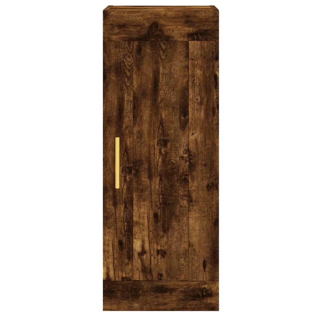 Veggskap røkt eik 34,5x34x90 cm konstruert tre vidaXL