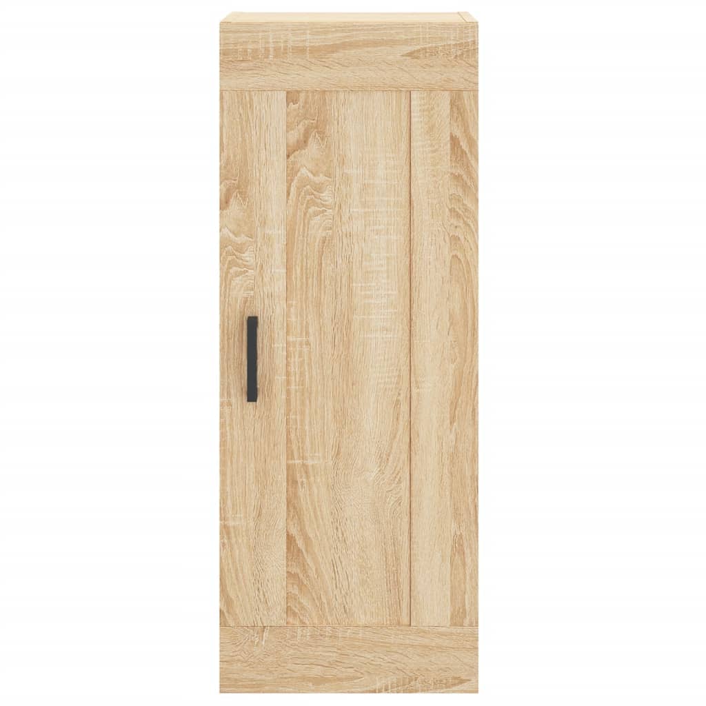 Veggmontert skap sonoma eik 34,5x34x90 cm konstruert tre
