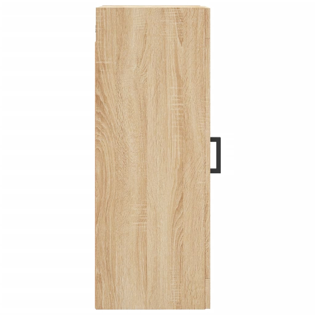 Veggmontert skap sonoma eik 34,5x34x90 cm konstruert tre