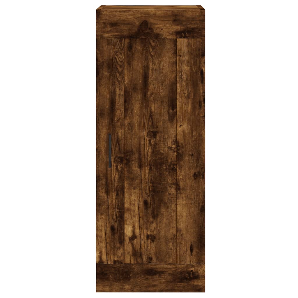 Veggskap røkt eik 34,5x34x90 cm konstruert tre