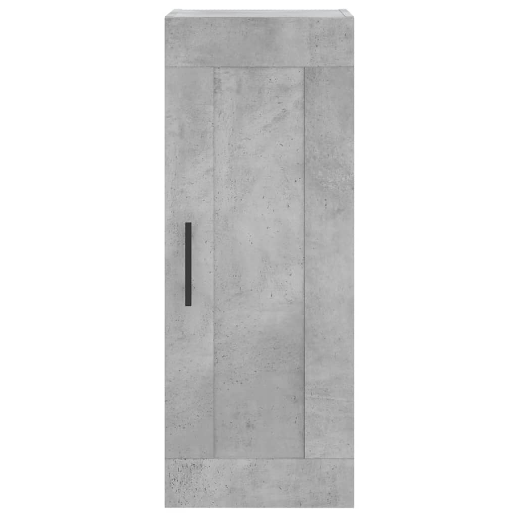 Veggskap betonggrå 34,5x34x90 cm konstruert tre vidaXL