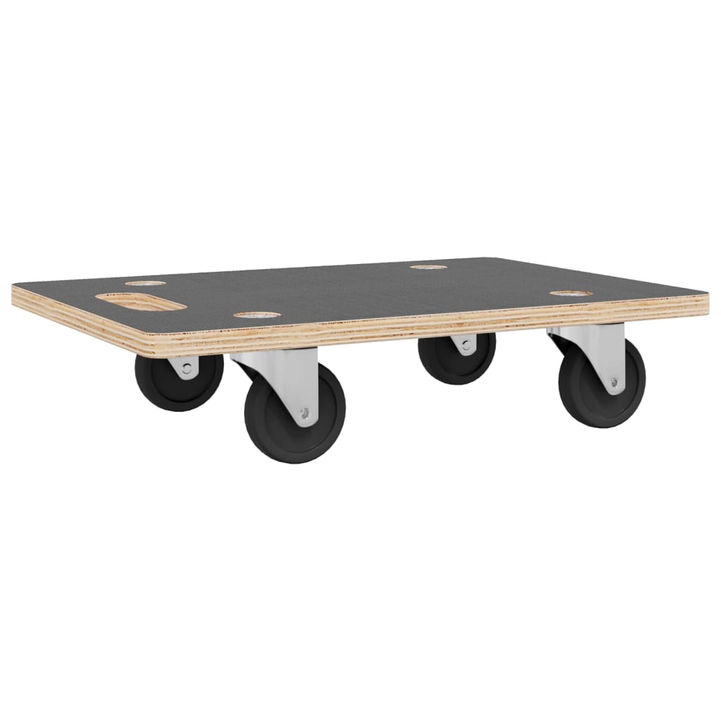 Transporttraller 2 stk rektangulær 60x40x11,5 cm 250 kg