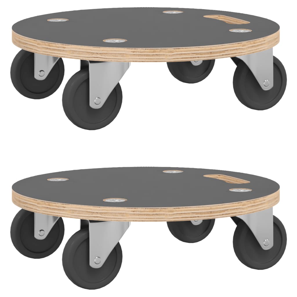 Transporttraller 2 stk rund Ø38x11,5 cm 250 kg
