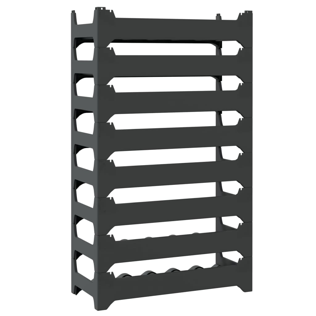 Vinstativ for 48 flasker PP stablebar vidaXL
