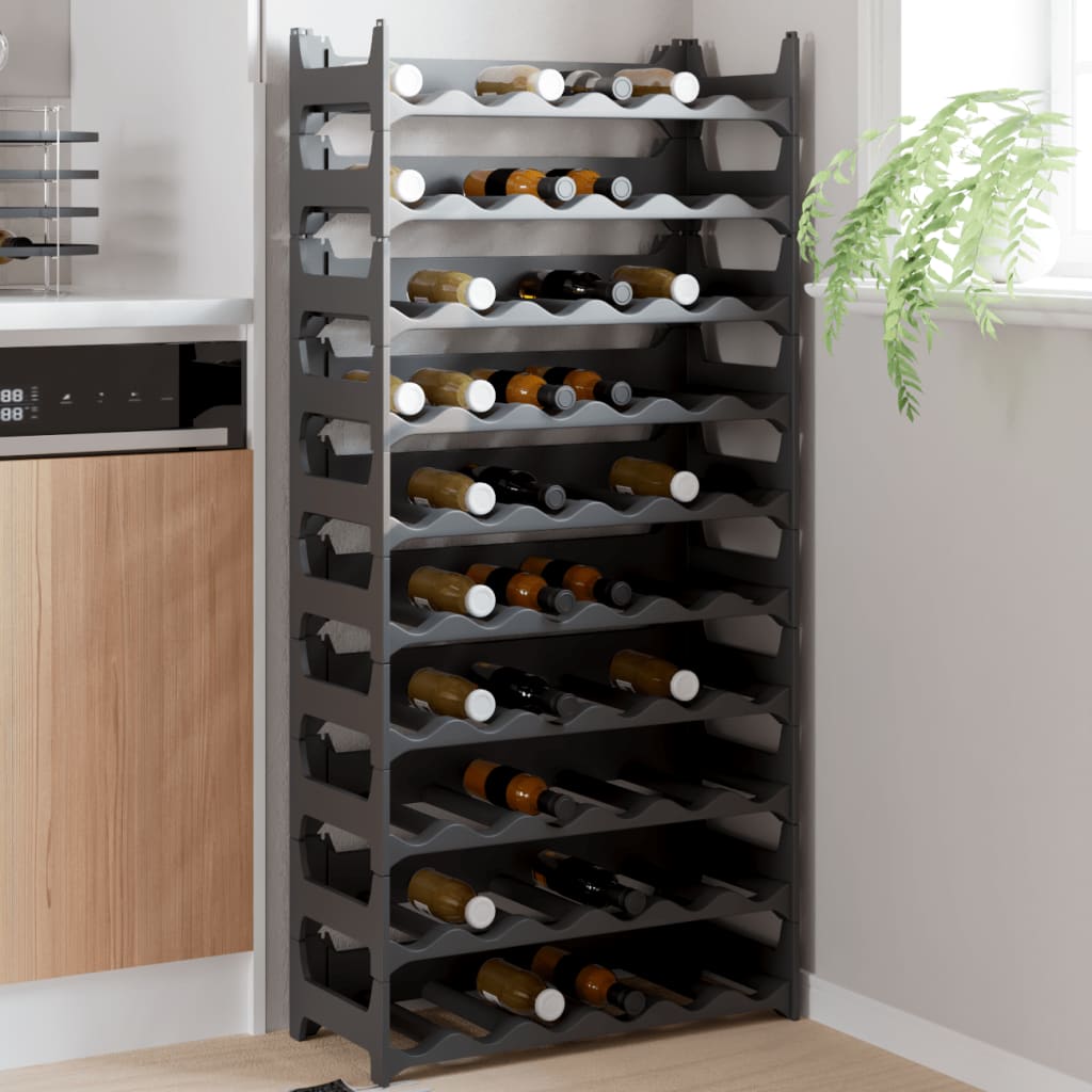 Vinstativ for 60 flasker PP stablebar vidaXL