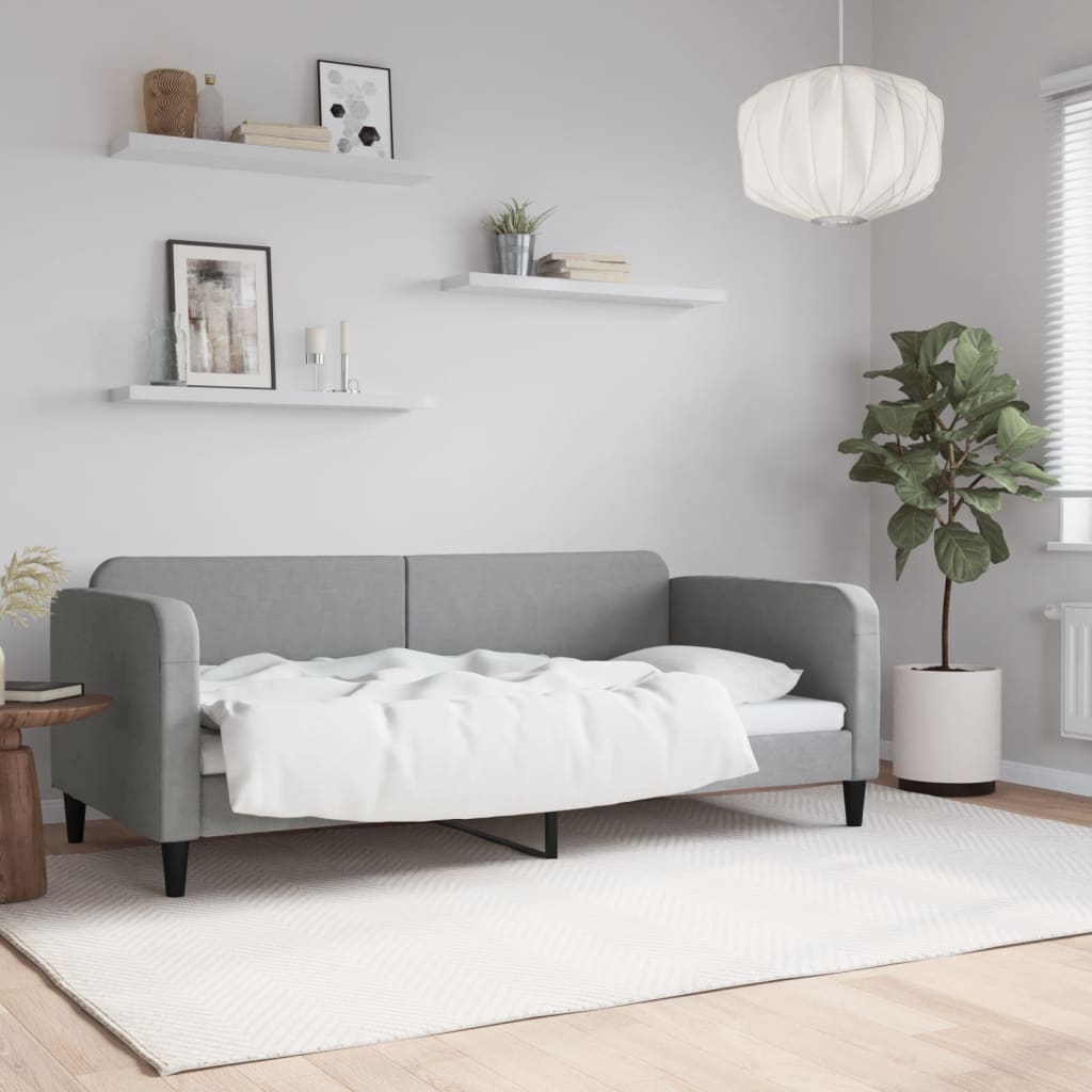 Dagseng lysegrå 90x190 cm stoff