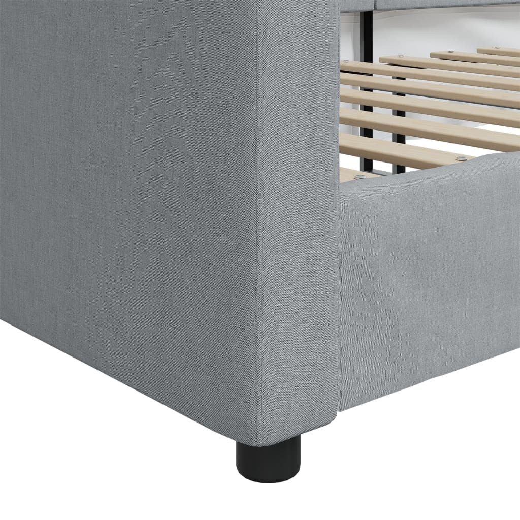 Dagseng lysegrå 90x190 cm stoff