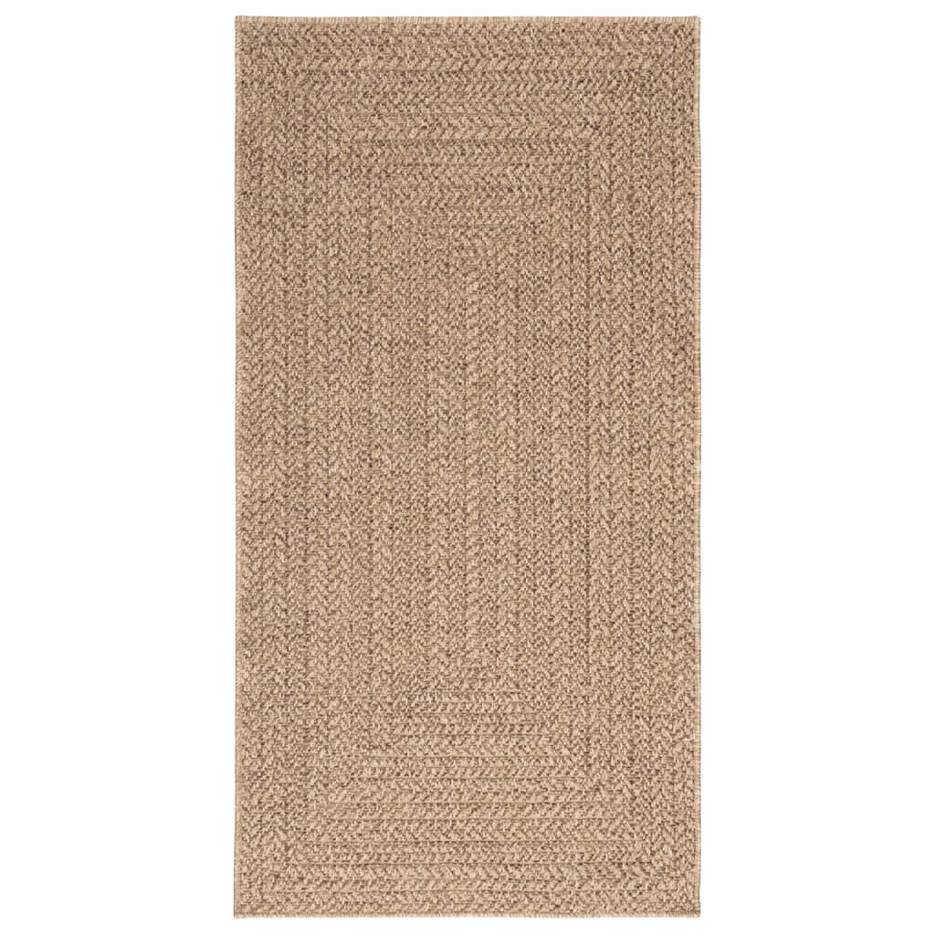 Teppe ZIZUR 80x150 cm jute-utseende innendørs og utendørs