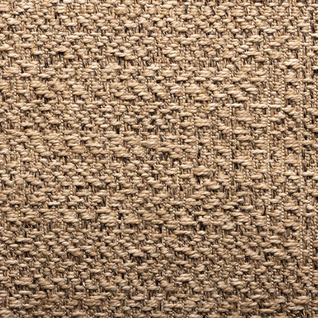Teppe ZIZUR 80x150 cm jute-utseende innendørs og utendørs