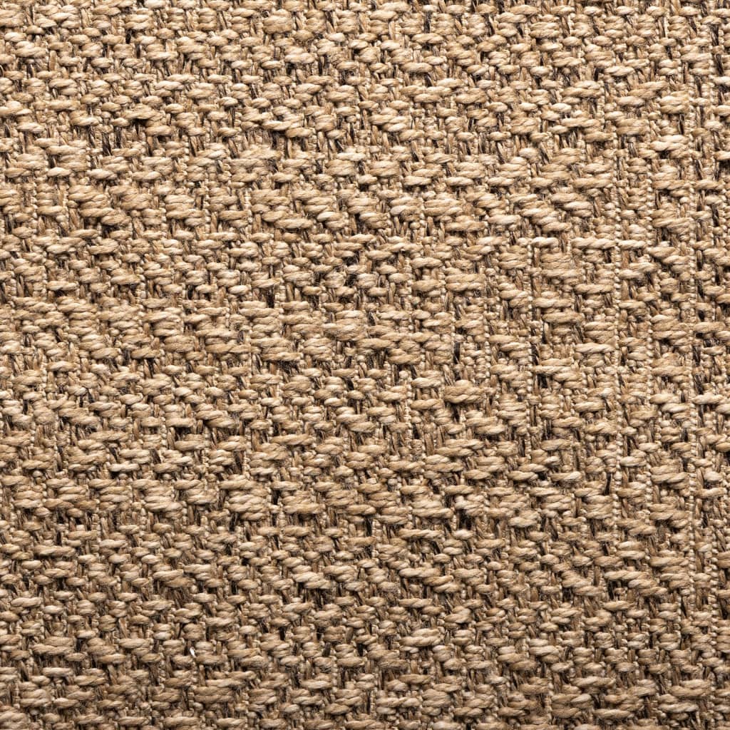 Teppe ZIZUR 120x170 cm jute-utseende innendørs og utendørs