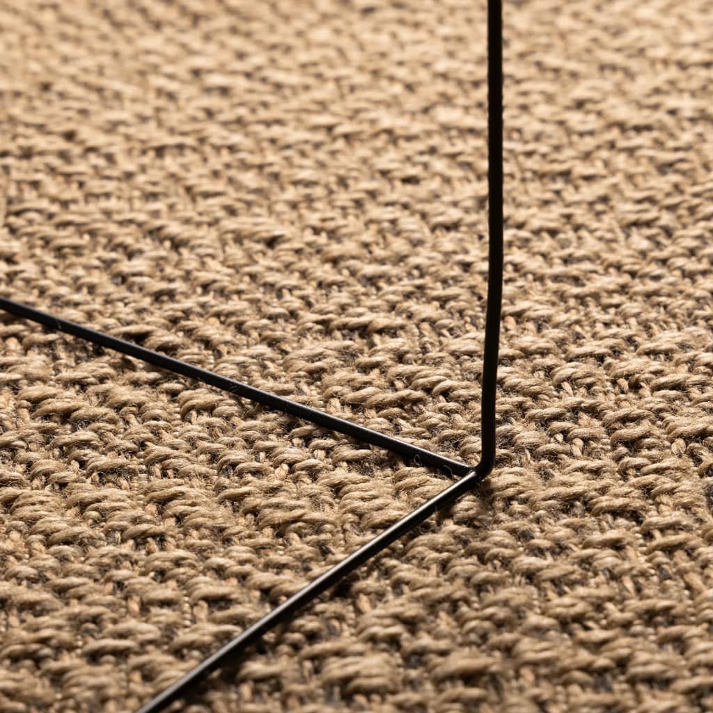 Teppe ZIZUR 140x200 cm jute-utseende innendørs og utendørs