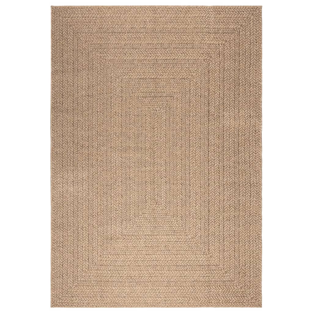 Teppe ZIZUR 160x230 cm jute-utseende innendørs og utendørs