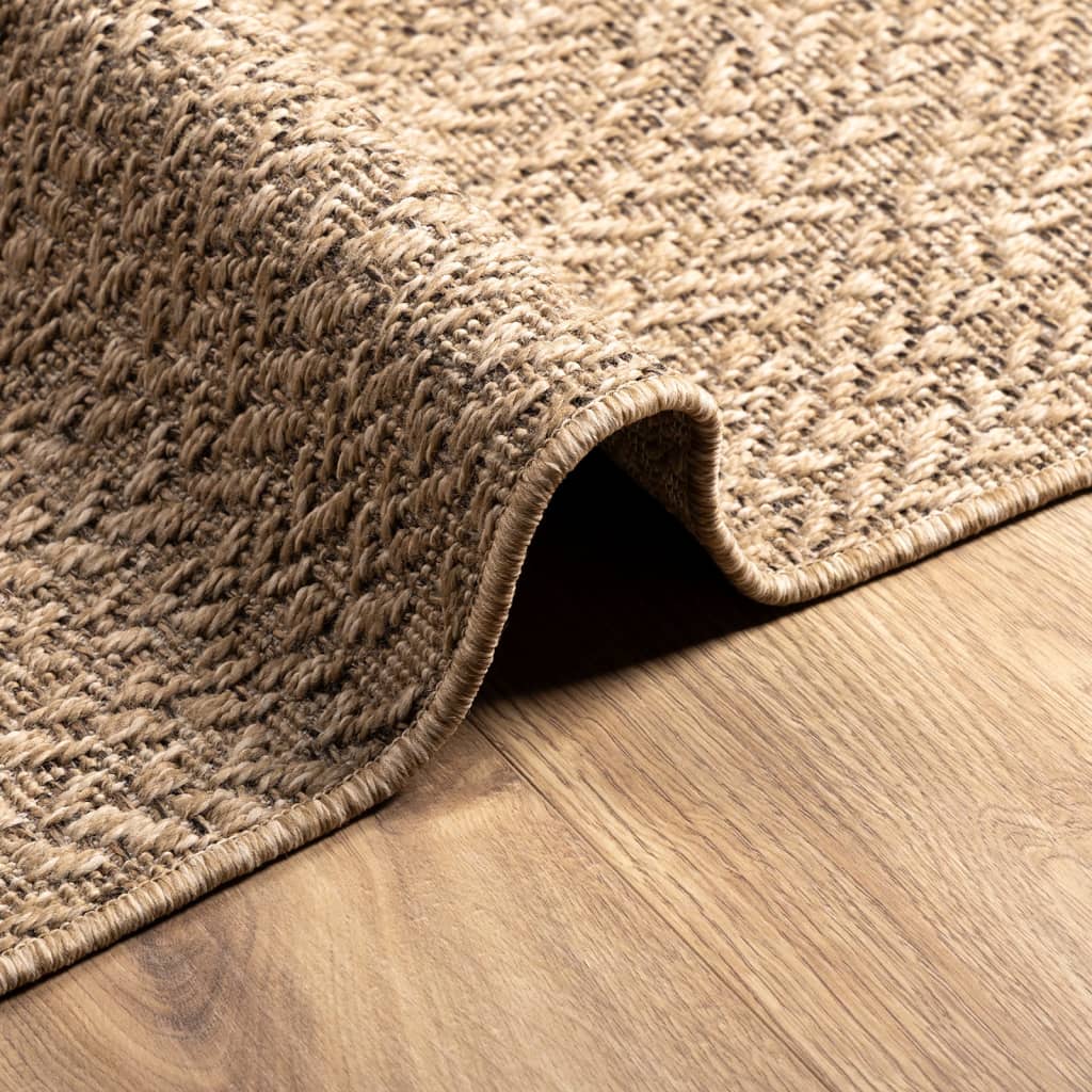 Teppe ZIZUR 80x150 cm jute-utseende innendørs og utendørs