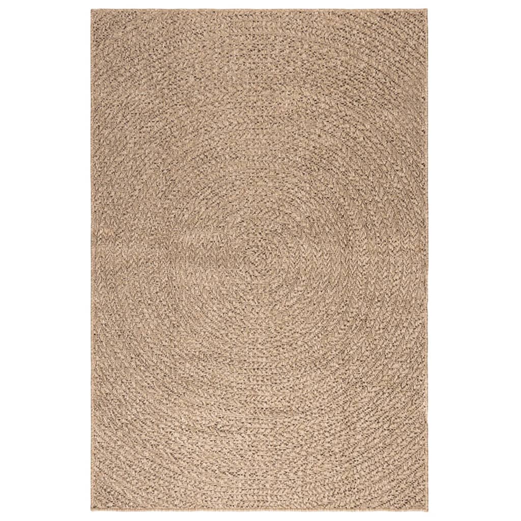 Teppe ZIZUR 120x170 cm jute-utseende innendørs og utendørs