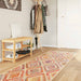 Teppe vaskbart flerfarget 80x300 cm
