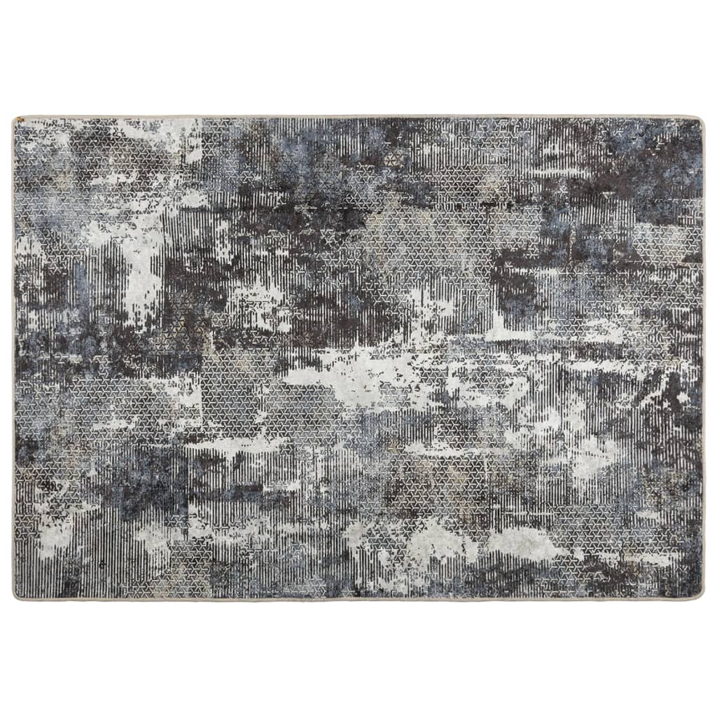 Teppe vaskbart flerfarget 80x150 cm