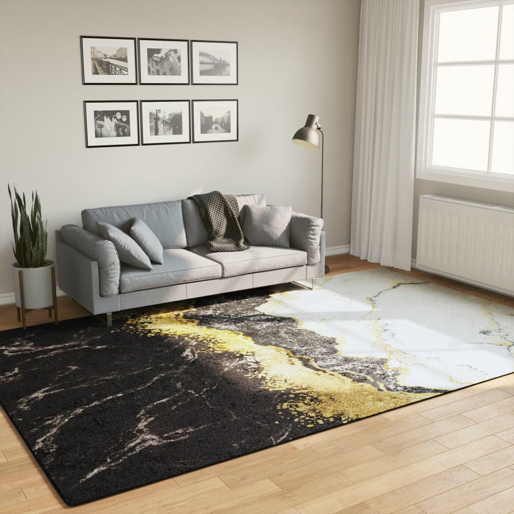 Teppe vaskbart flerfarget 190x300 cm