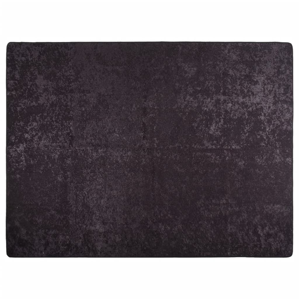 Teppe vaskbart antrasitt 400x300 cm