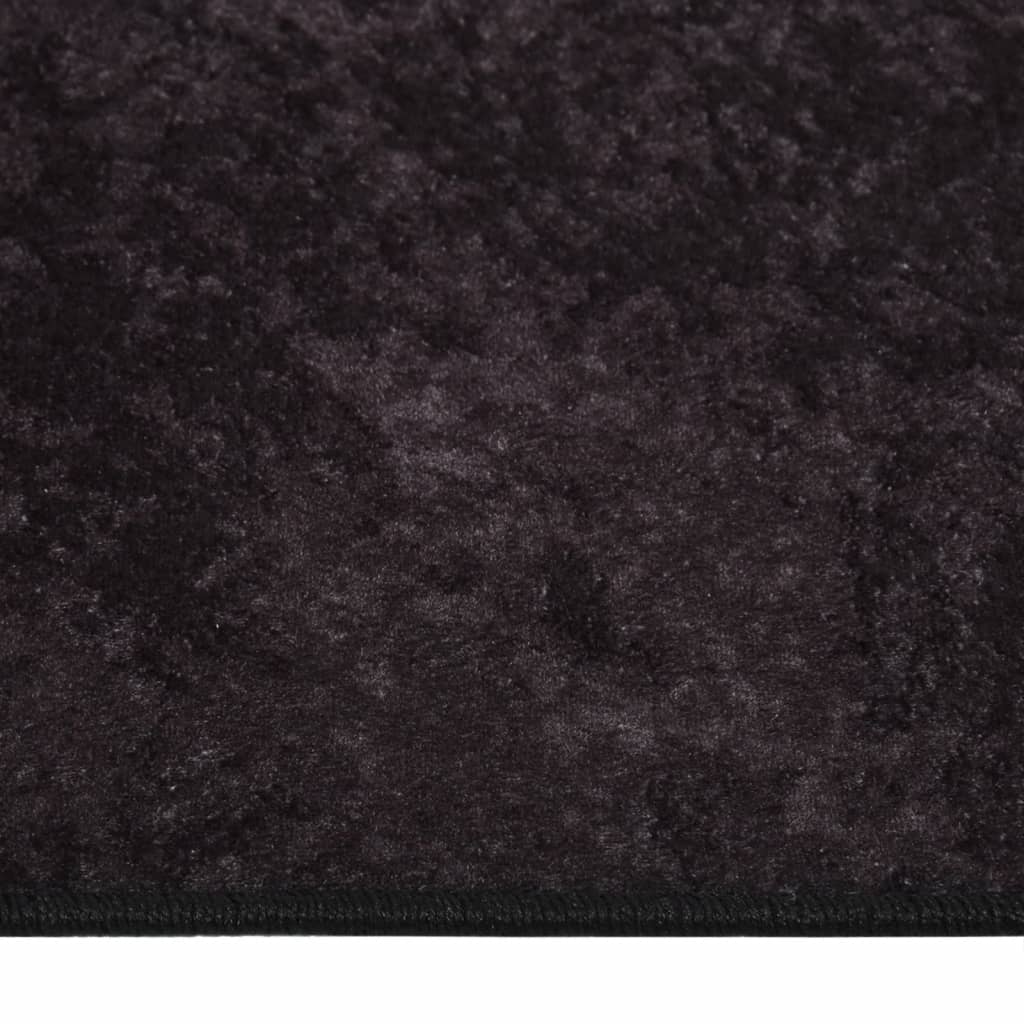 Teppe vaskbart antrasitt 400x300 cm
