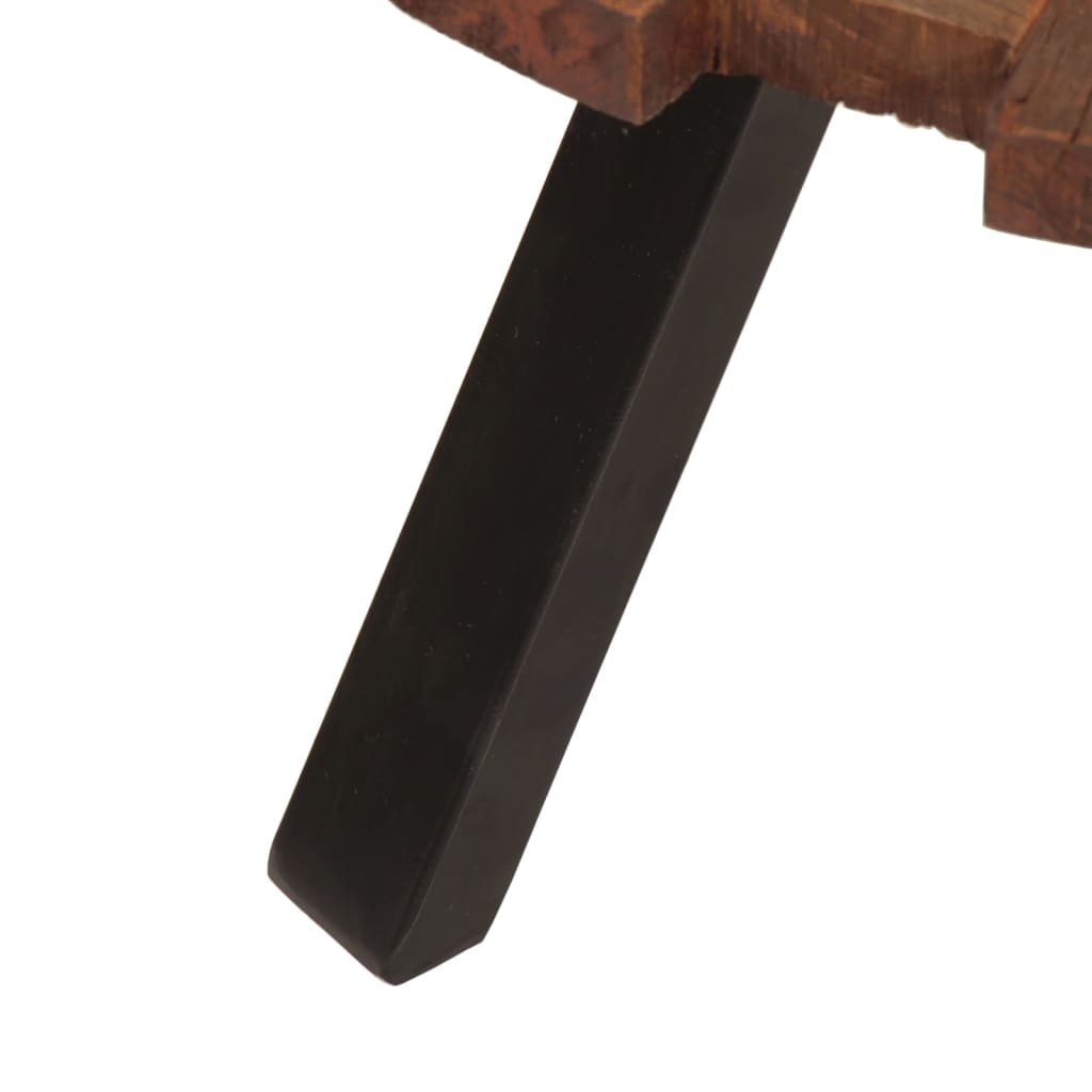 Salongbord 2 stk gjenvunnet heltre og jern