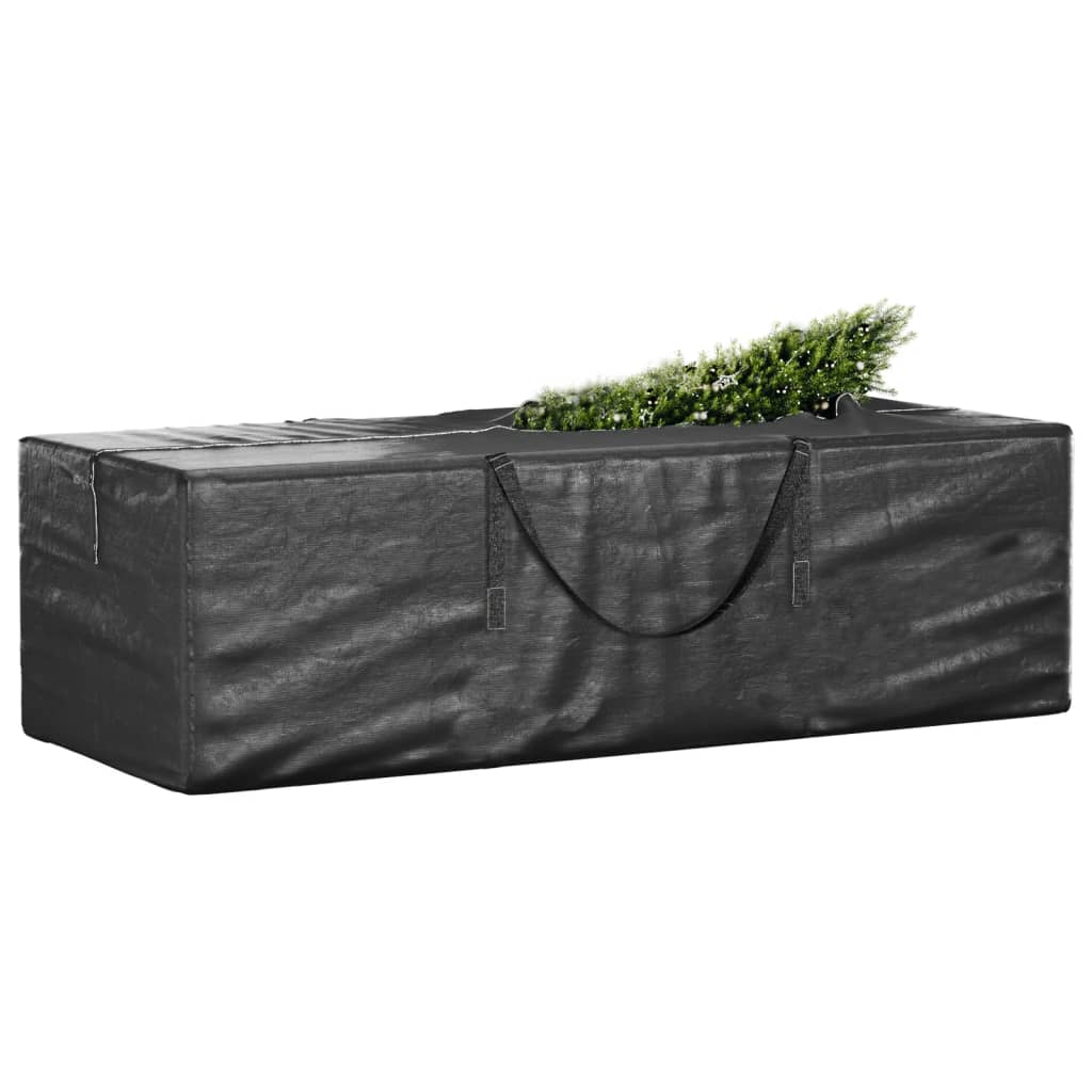 Oppbevaringspose for juletre svart 135x40x55 cm polyetylen vidaXL