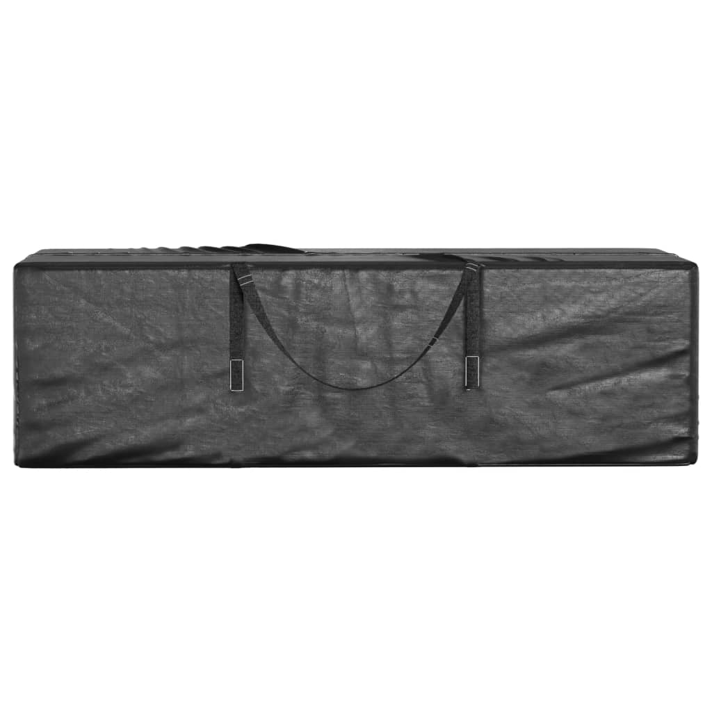 Oppbevaringspose for juletre svart 135x40x55 cm polyetylen vidaXL