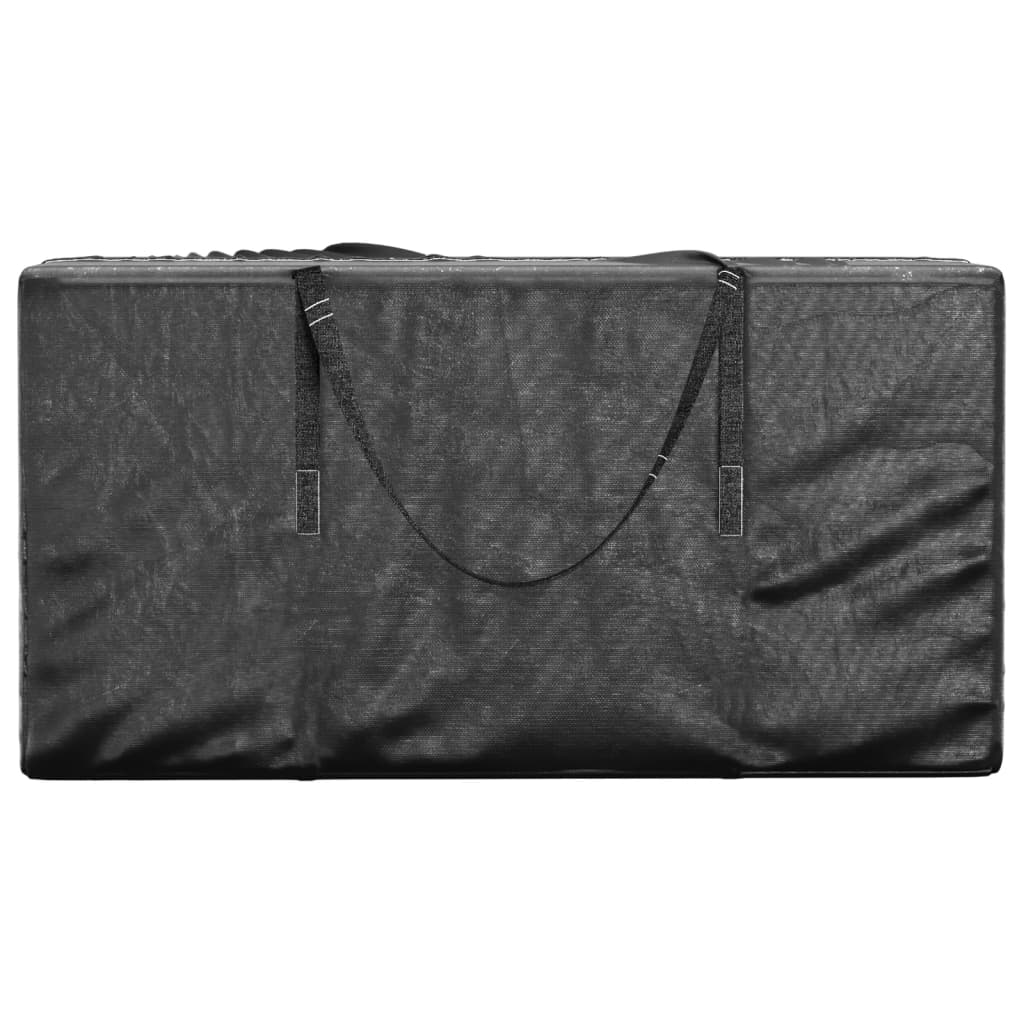 Oppbevaringspose for juletre svart 150x75x75 cm polyetylen vidaXL
