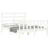 Sengeramme med hodegavl hvit small double heltre
