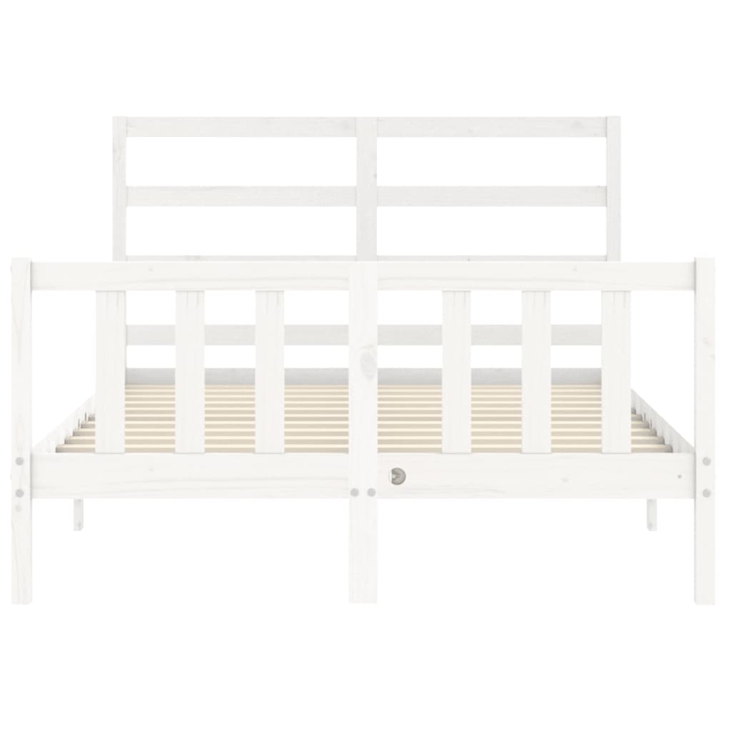 Sengeramme med hodegavl hvit small double heltre