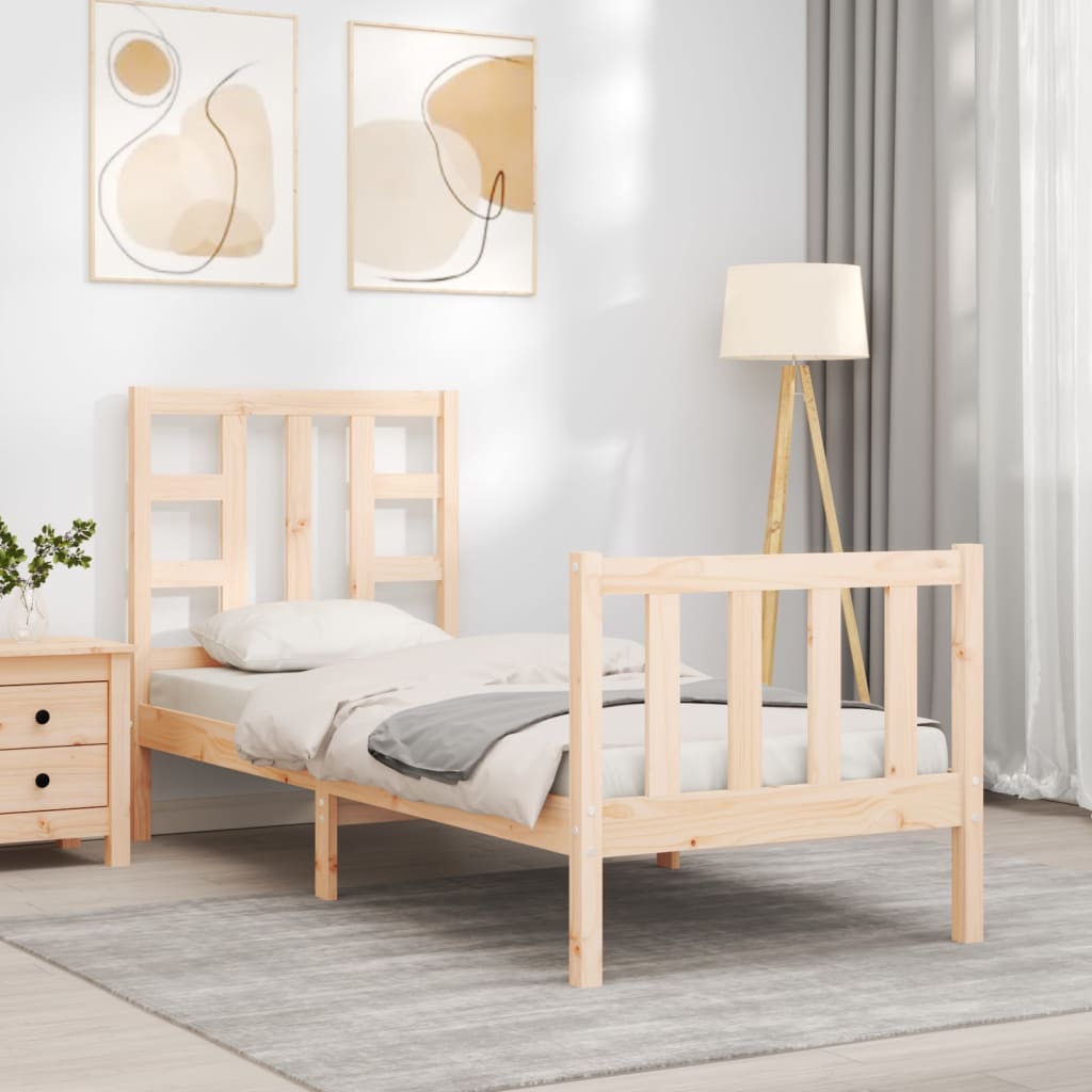 Sengeramme med hodegavl liten enkel heltre