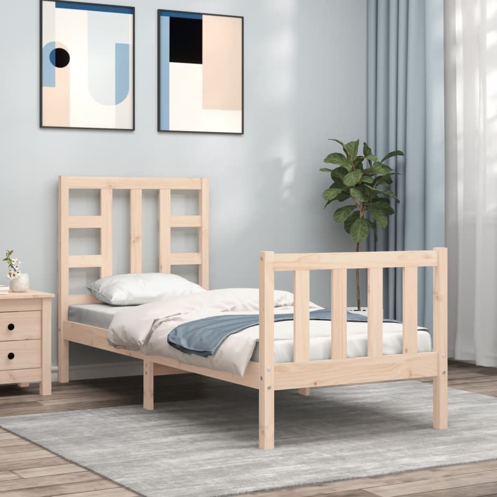 Sengeramme med hodegavl liten enkel heltre