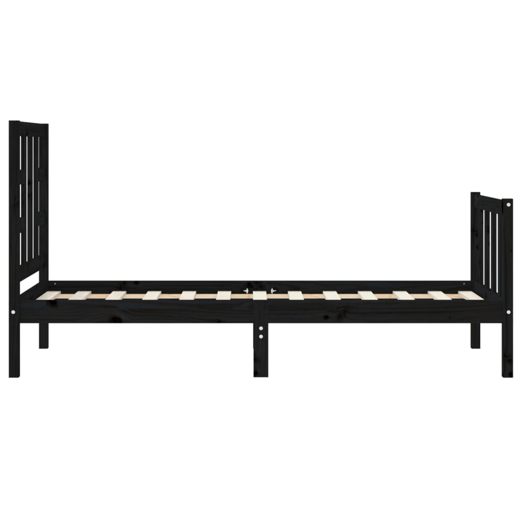 Sengeramme med hodegavl svart small single heltre