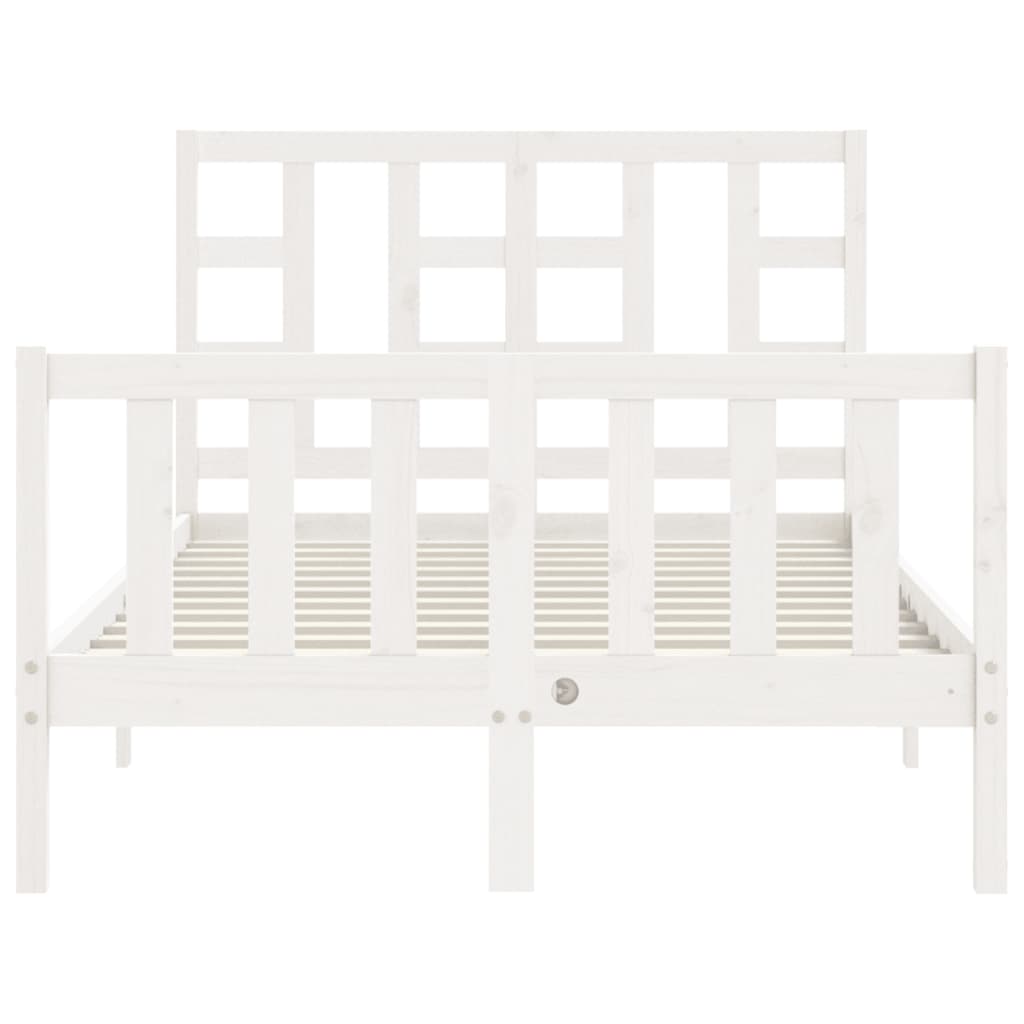Sengeramme med hodegavl hvit small double heltre