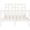 Sengeramme med hodegavl hvit small double heltre