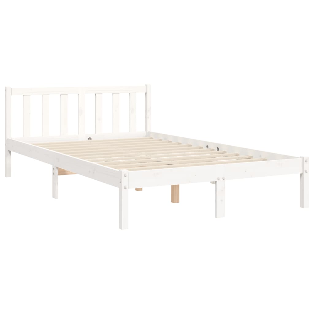Sengeramme med hodegavl hvit small double heltre