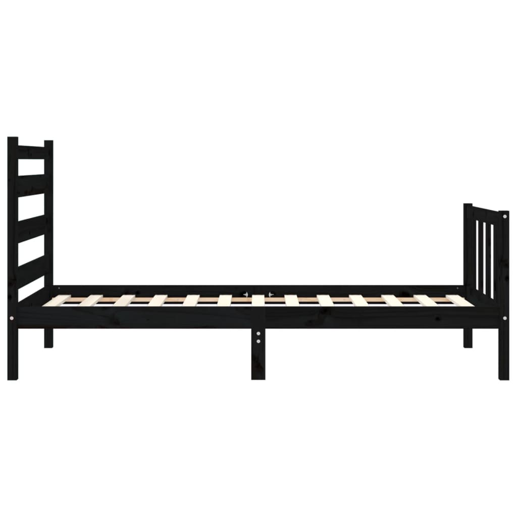 Sengeramme med hodegavl svart small single heltre