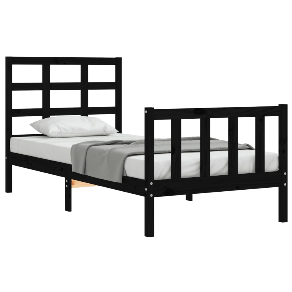 Sengeramme med hodegavl svart small single heltre
