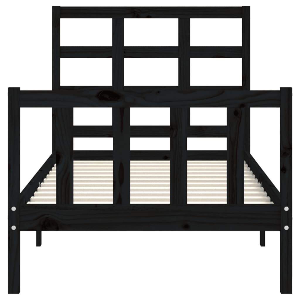 Sengeramme med hodegavl svart small single heltre