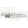 Sengeramme med hodegavl hvit small double heltre