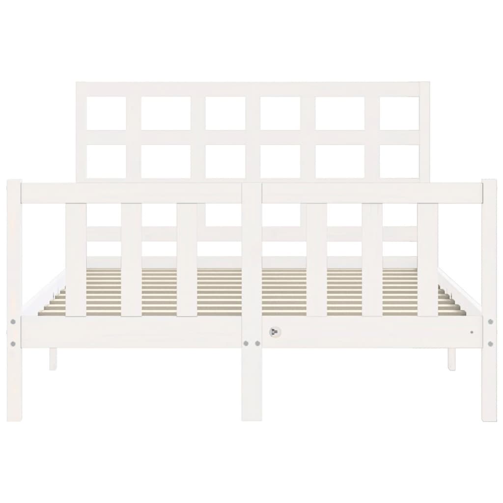 Sengeramme med hodegavl hvit small double heltre