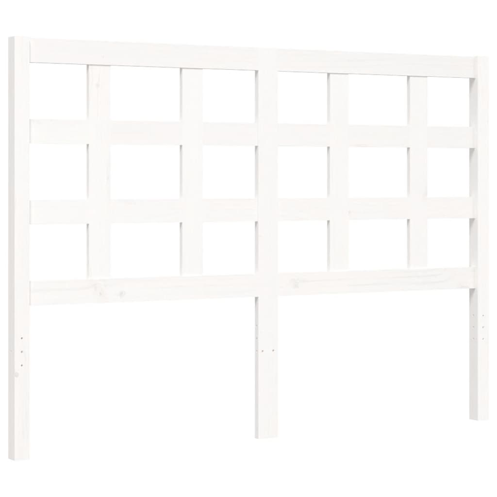 Sengeramme med hodegavl hvit small double heltre
