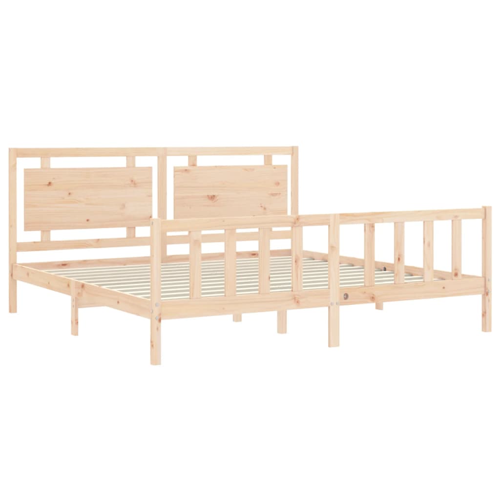 Sengeramme med hodegavl 180x200 cm heltre