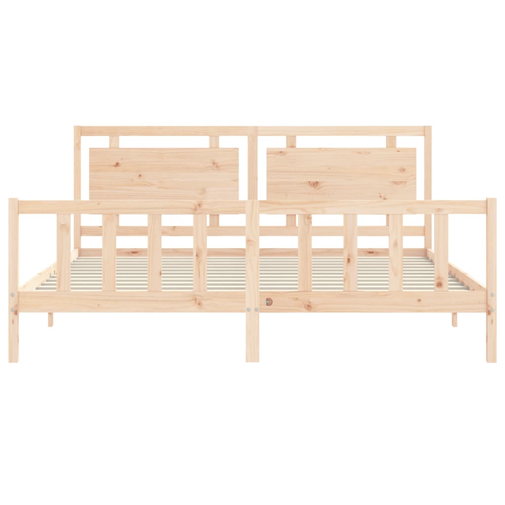 Sengeramme med hodegavl 180x200 cm heltre