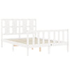 Sengeramme med hodegavl hvit small double heltre