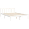 Sengeramme med hodegavl hvit small double heltre