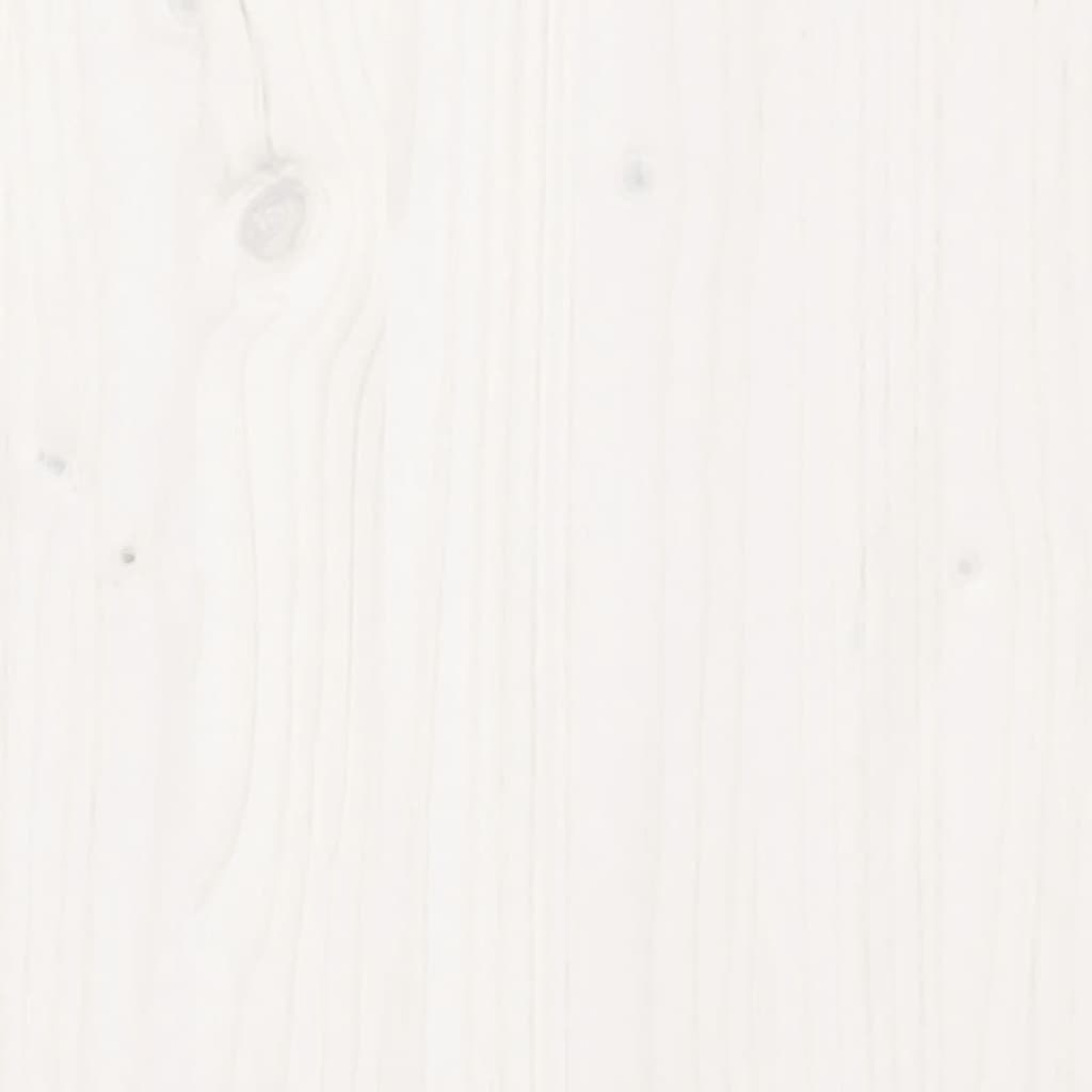 Sengeramme uten madrass hvit 100x200 cm heltre furu