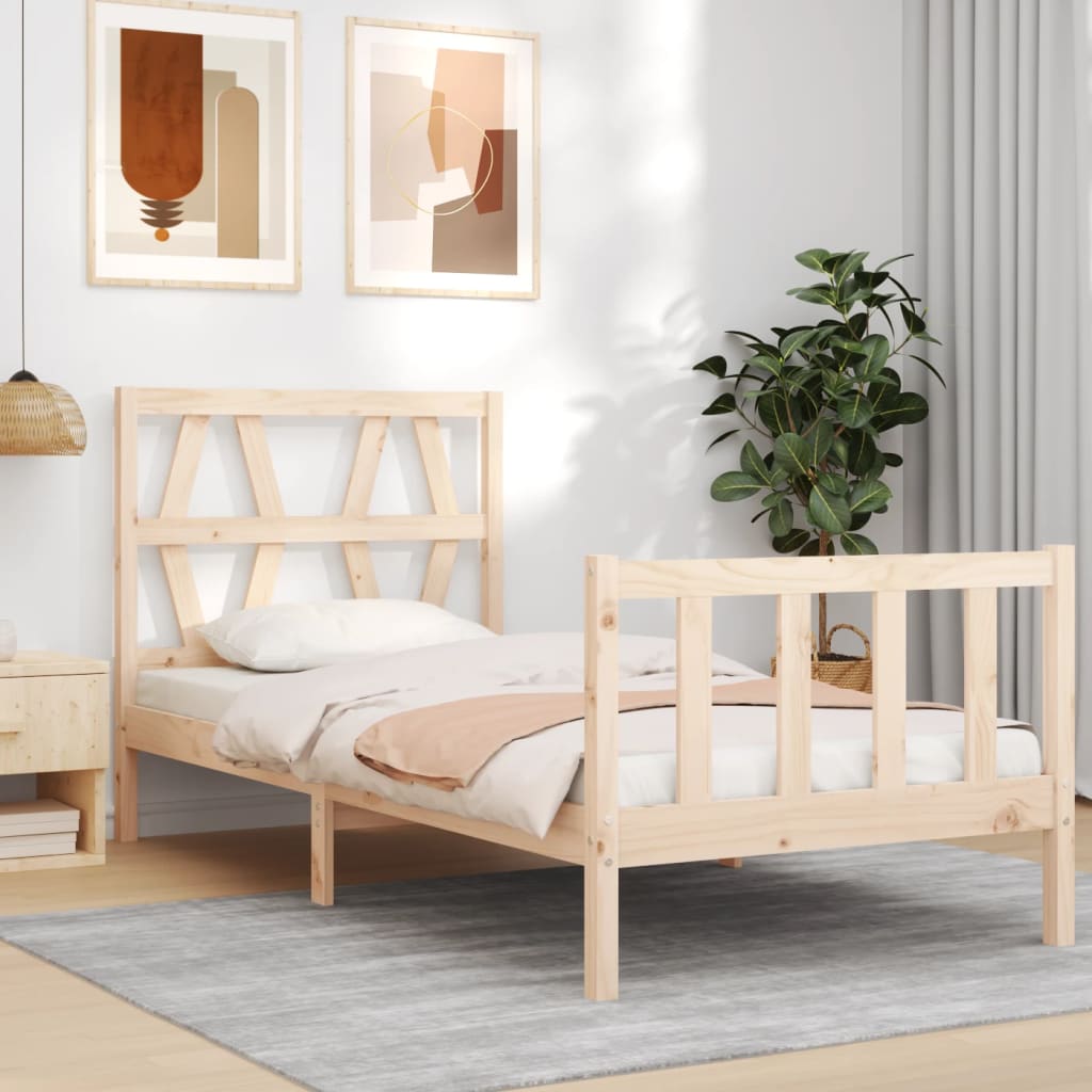 Sengeramme med hodegavl liten enkel heltre