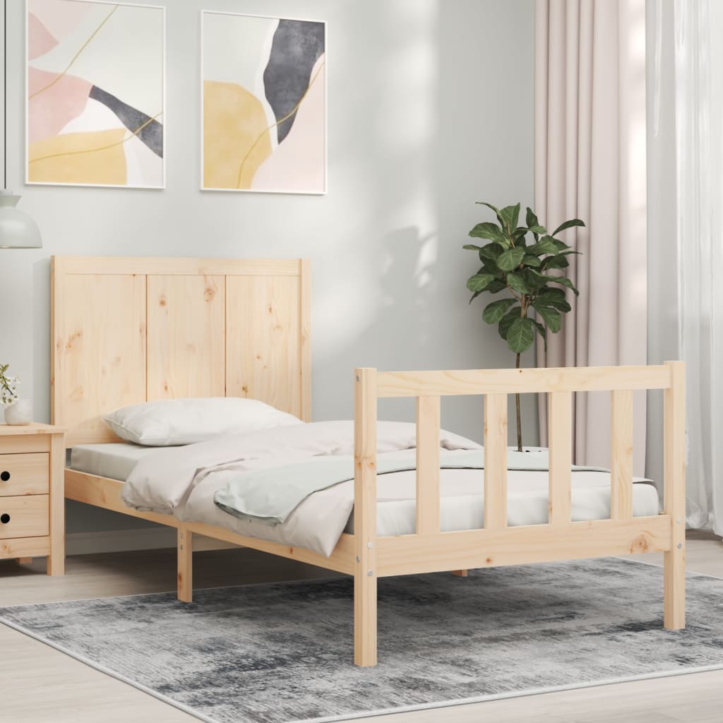 Sengeramme med hodegavl liten enkel heltre