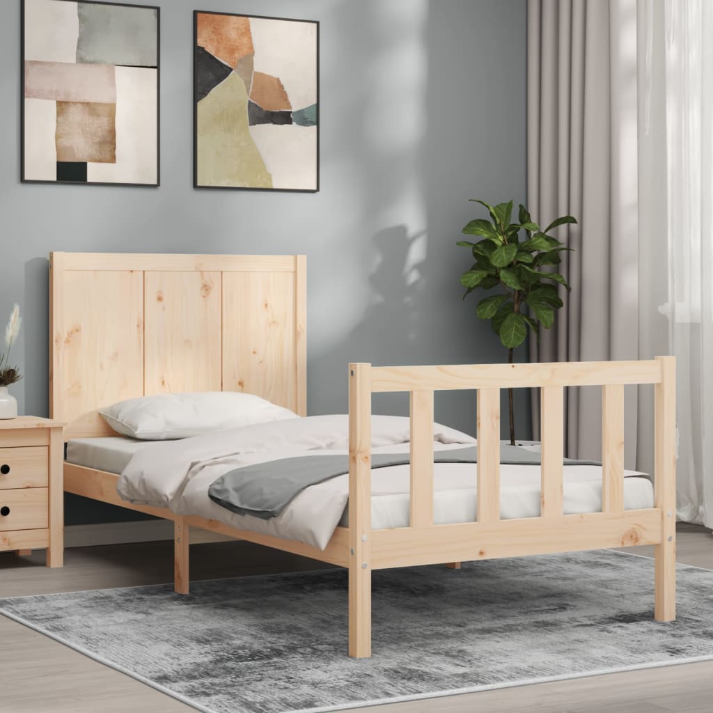 Sengeramme med hodegavl liten enkel heltre