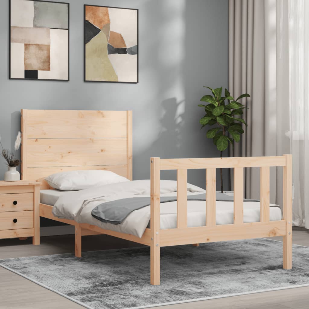 Sengeramme med hodegavl liten enkel heltre